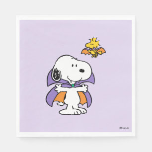 Guardanapo De Papel Amendoins Snoopy Woodstock Vampiro Halloween