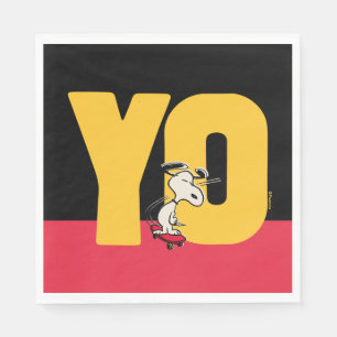 Guardanapo De Papel Amendoins Snoopy YO Skateboard
