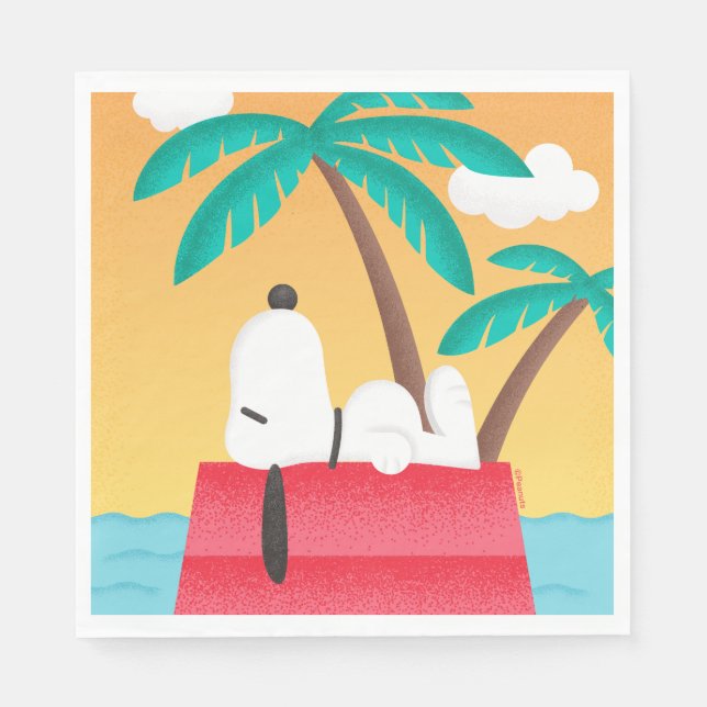 Guardanapo De Papel Amendoins | Sonhos De Deco Tropical Snoopy (Frente)