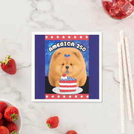 Guardanapo De Papel AMÉRICA 250 Chow Vermelho