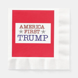 Guardanapo De Papel América First Trump Napkins