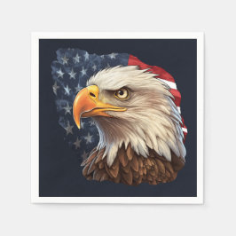 Guardanapo De Papel American Flag Bald Eagle