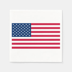 Guardanapo De Papel American Flag Napkins EUA