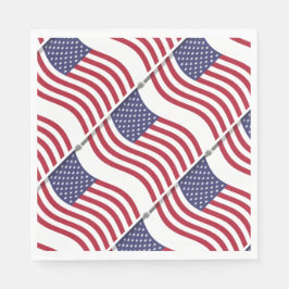 Guardanapo De Papel American Flag Paper Napkins