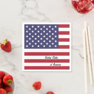 Guardanapo De Papel American Flag & United States party /sport fan EUA