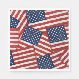 Guardanapo De Papel American Flags 4 de julho
