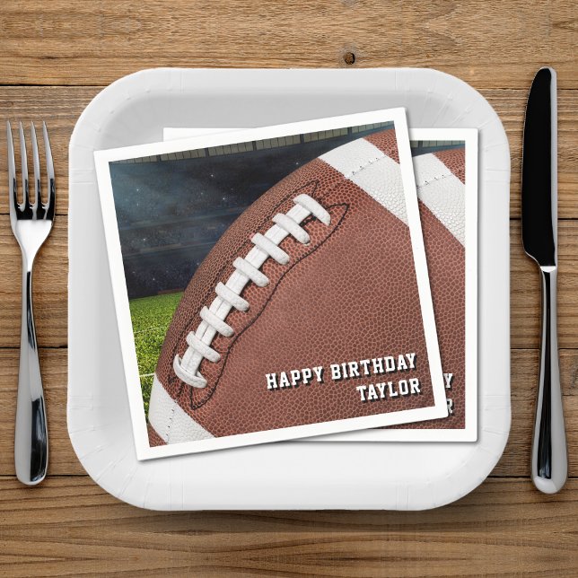 Guardanapo De Papel American Football Boys Feliz Festa de Aniversário (American Football Boys Happy Birthday Party Napkins
)
