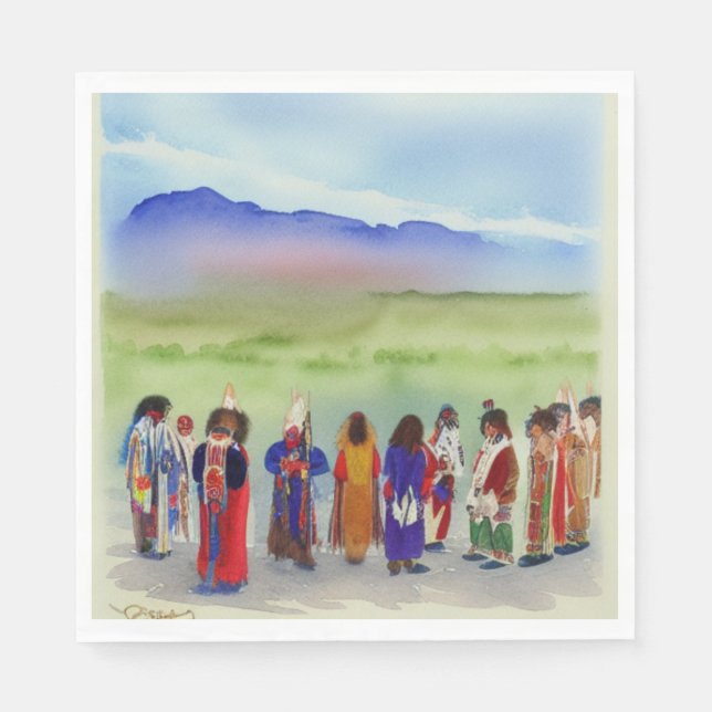 Guardanapo De Papel American Indian Celebration Paper Napkins (Frente)