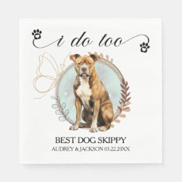 Guardanapo De Papel American Staffordshire Terrier Wedding Napkins