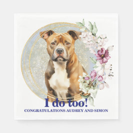 Guardanapo De Papel American Staffordshire Terrier Wedding Napkins