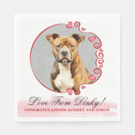 Guardanapo De Papel American Staffordshire Terrier Wedding Napkins
