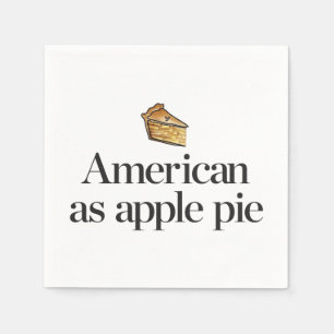 Guardanapo De Papel Americano como a torta de Apple