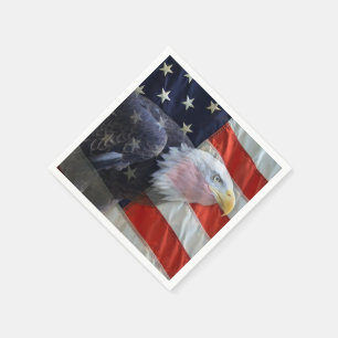Guardanapo De Papel Americano Eagle e bandeira