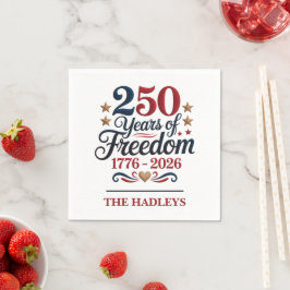 Guardanapo De Papel America's 250th Anniversary Name