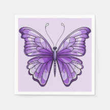 Ametyst Wings Paper Napkin