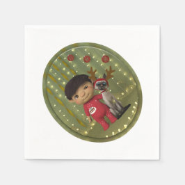 Guardanapo De Papel Amigo de Pet Natal