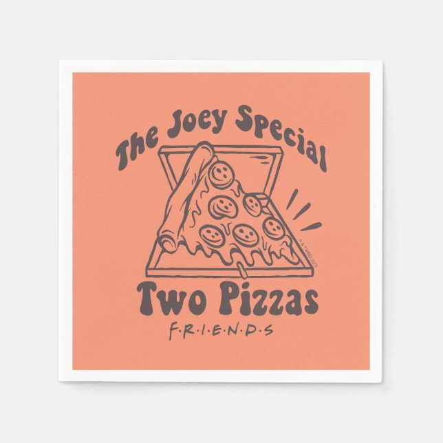 Guardanapo De Papel AMIGOS™ | Cotação Joey Pizza (Frente)