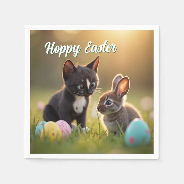 Guardanapo De Papel Amigos da Páscoa Hoppy (Frente)