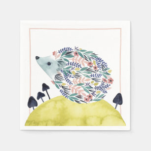 Guardanapo De Papel Amigos de Clementine Folk Art Hedge Hog