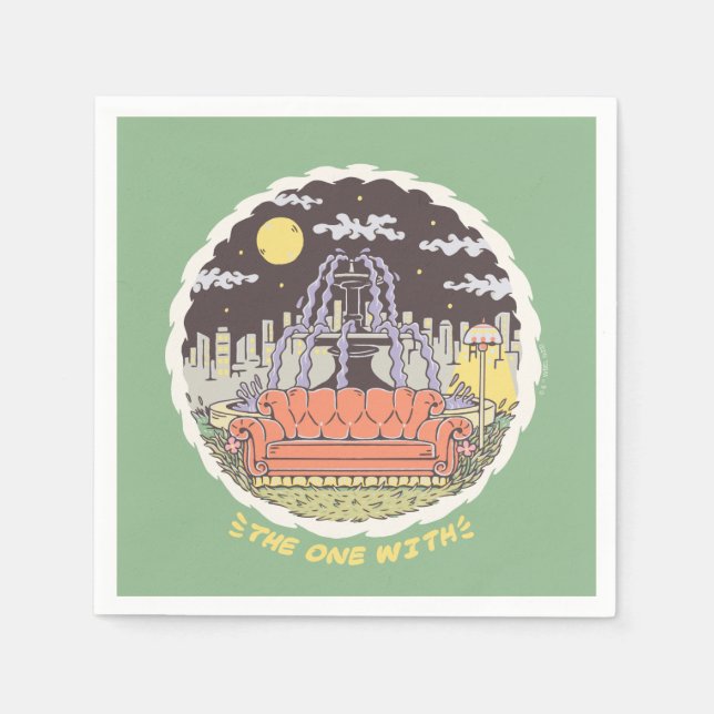 Guardanapo De Papel AMIGOS™ | Fonte dos desenhos animados (Frente)