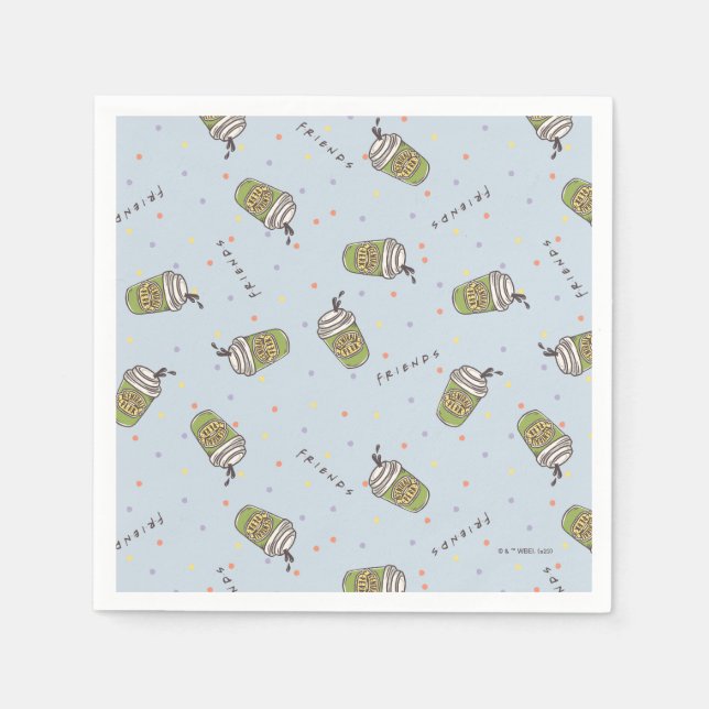 Guardanapo De Papel AMIGOS™ | Padrão de Perk Central da Bolinhas (Frente)