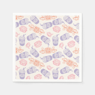 Guardanapo De Papel AMIGOS™   Padrão de Perk Central Pastel