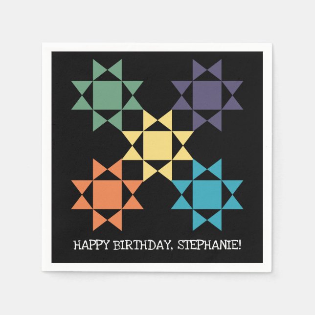 Guardanapo De Papel Amish Quilt Blocos Personalizados de Filtragem The (Frente)