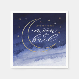 Guardanapo De Papel Amo você até a Lua e de Volta Papel