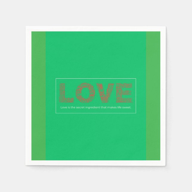 Guardanapo De Papel Amor (Frente)