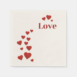 Guardanapo De Papel Amor com corações