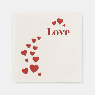 Guardanapo De Papel Amor com corações