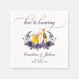 Guardanapo De Papel Amor Criar Bolhas Góticas Provoca Chá de Casais