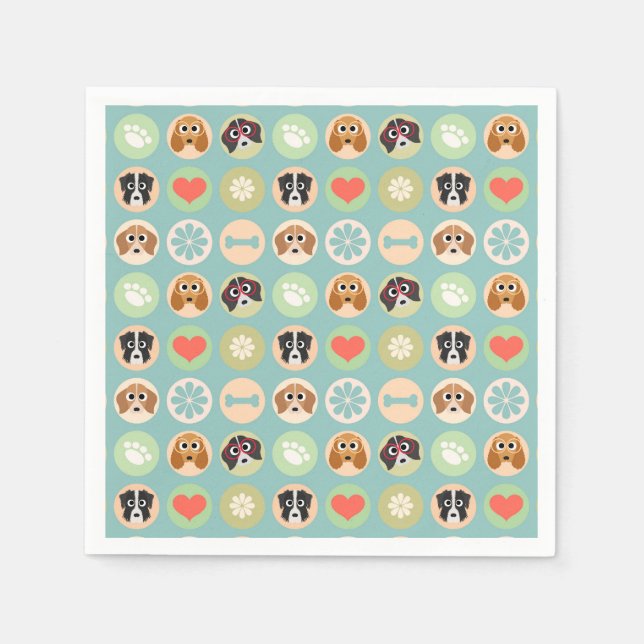 Guardanapo De Papel Amor De Cão (Frente)