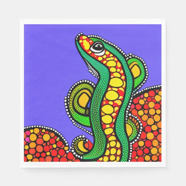 Guardanapo De Papel Amor de Lagarto (Frente)