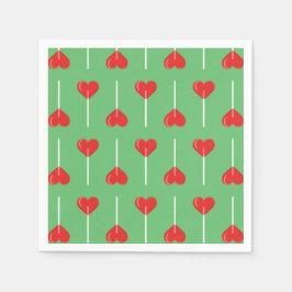 Guardanapo De Papel Amor Duro Chupa Vermelho