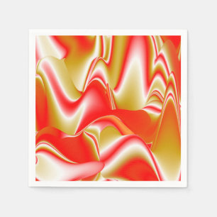Guardanapo De Papel Amor e Abstrato 3D Rainbowart Dourado