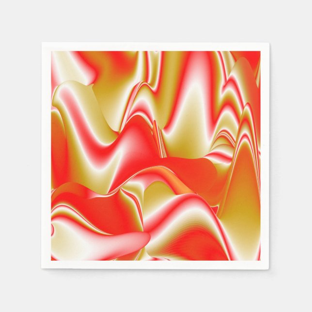 Guardanapo De Papel Amor e Abstrato 3D Rainbowart Dourado (Frente)