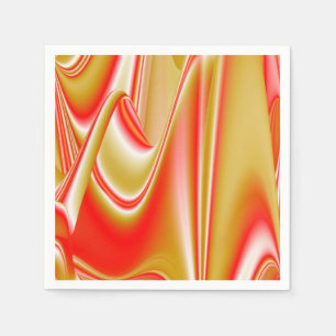 Guardanapo De Papel Amor e Abstrato 3D Rainbowart Dourado