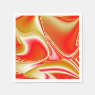 Guardanapo De Papel Amor e Abstrato 3D Rainbowart Dourado