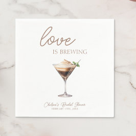 Guardanapo De Papel Amor é Criar Chá de panela Espresso Martini