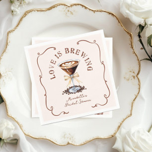 Guardanapo De Papel Amor é Criar Chá de panela Espresso Martini