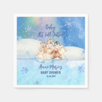 Amor É frio fora do Ártico Chá de fraldas de anima