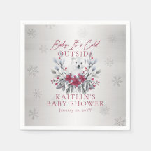 Amor É frio fora do Chá de fraldas do Urso Polar