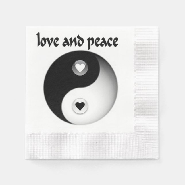 Guardanapo De Papel Amor e Paz (Frente)