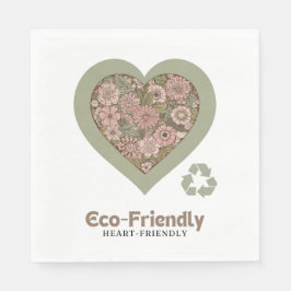 Guardanapo De Papel Amor ecológico e cardíaco
