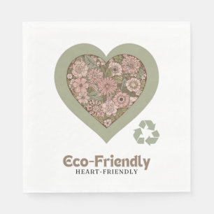 Guardanapo De Papel Amor ecológico e cardíaco