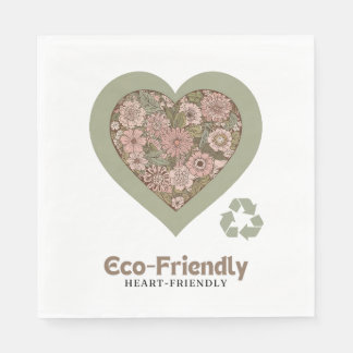 Guardanapo De Papel Amor ecológico e cardíaco