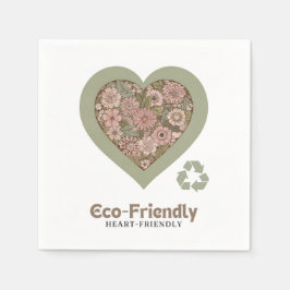 Guardanapo De Papel Amor ecológico e cardíaco