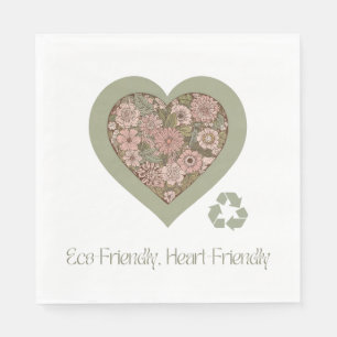 Guardanapo De Papel Amor ecológico e cardíaco