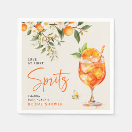 Guardanapo De Papel Amor Elegante no Chá de panela de First Spritz